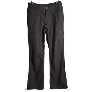 COLUMBIA Titanium Womens Black Button Fly Hiking Pants 6 Outdoors Cargo Pockets